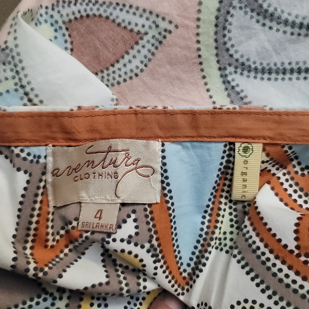 Sz 4 Aventura Organic Cotton Skirt Muted Colors - Picture 4 of 5